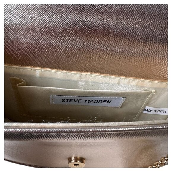 Steve Madden Crystal-Studded Half Moon Ring Clutch rose gold - Picture 8 of 8